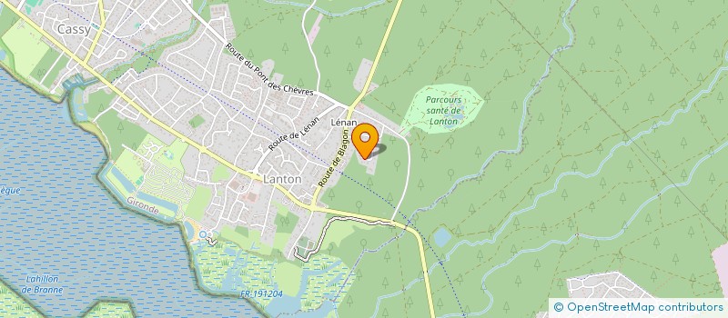localisation de l'entreprise LG 44  LANTON