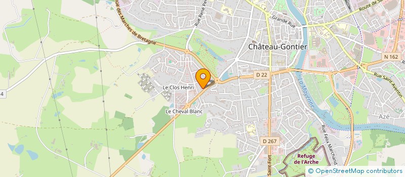 localisation de l'entreprise LG  CHATEAU-GONTIER-SUR-MAYENNE