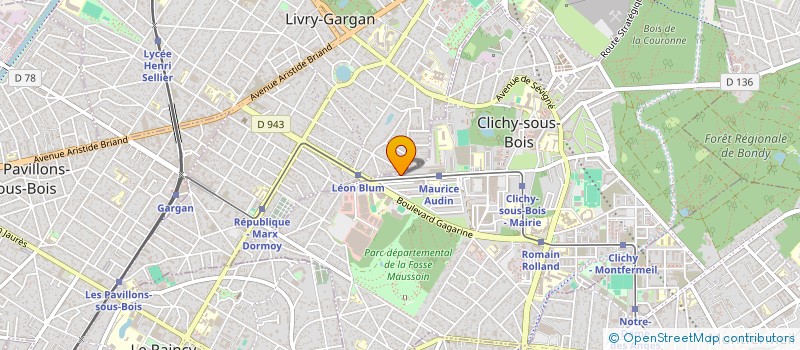 localisation de l'entreprise LG à CLICHY-SOUS-BOIS