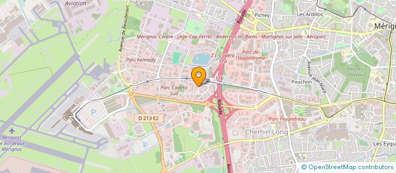 localisation de l'entreprise LG  MERIGNAC