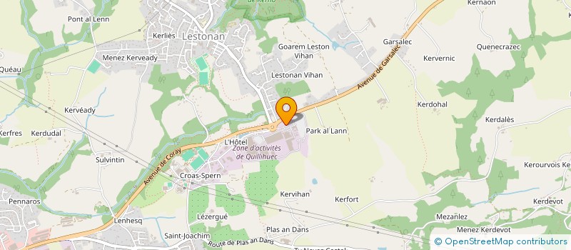 localisation de l'entreprise LG  ERGUE-GABERIC