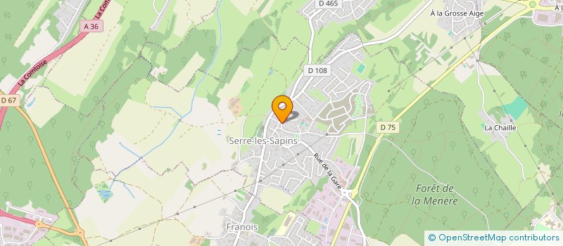 localisation de l'entreprise LG AGENCEMENT  SERRE-LES-SAPINS