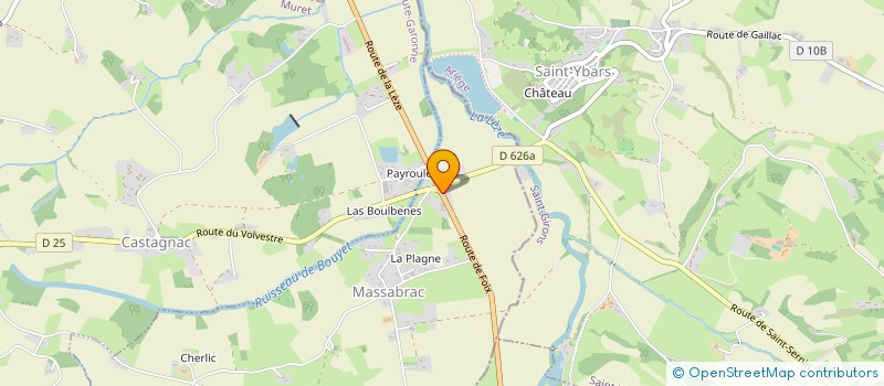 localisation de l'entreprise LG AGRI  MASSABRAC