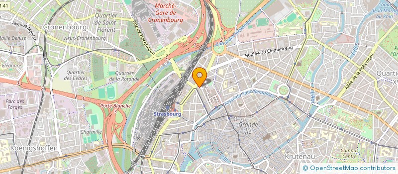 localisation de l'entreprise LG ALSACE à STRASBOURG