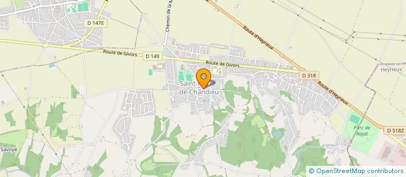 localisation de l'entreprise LG AUTO-ECOLE  SAINT-PIERRE-DE-CHANDIEU