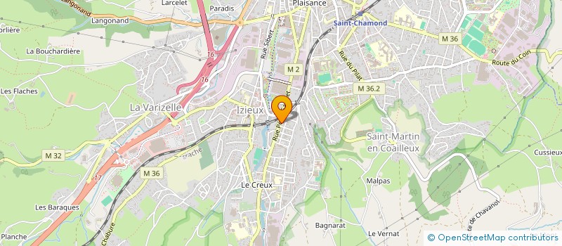 localisation de l'entreprise LG AUTO PIECES  SAINT-CHAMOND