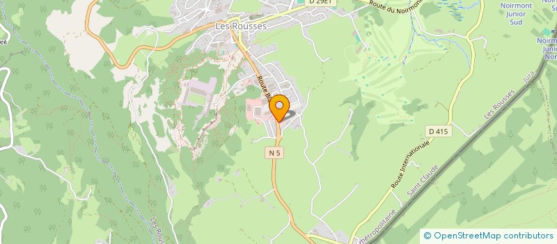 localisation de l'entreprise LG AUTOMOBILES 39  LES ROUSSES