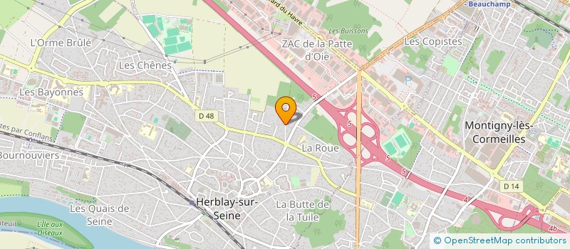 localisation de l'entreprise LG AVENIR HOLDING  HERBLAY-SUR-SEINE