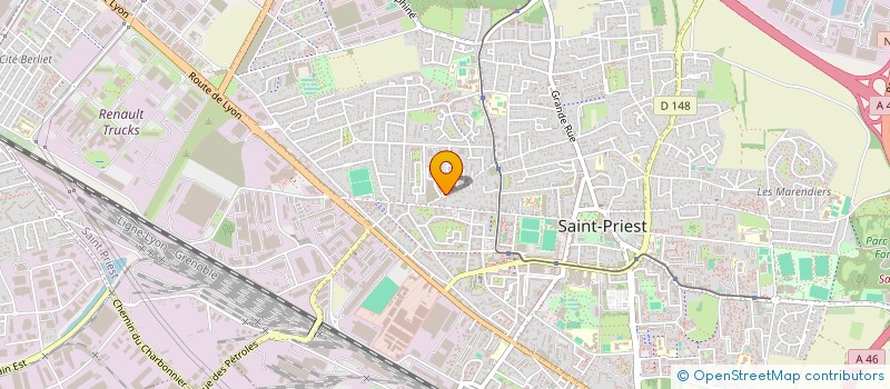 localisation de l'entreprise LG BAT  SAINT-PRIEST