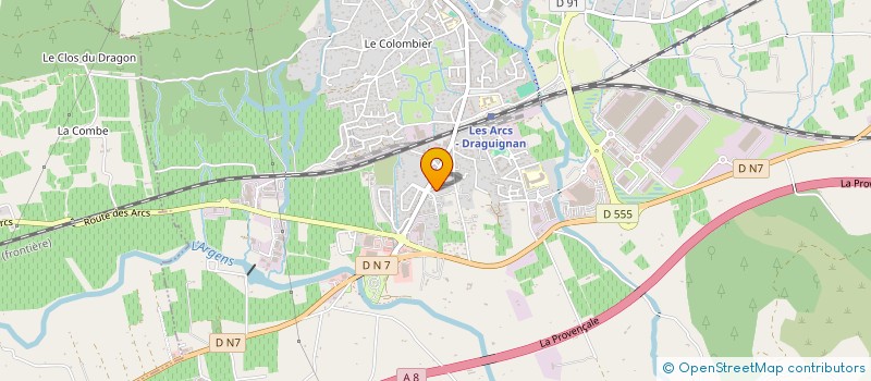 localisation de l'entreprise LG BATI SERVICES SAS à LES ARCS