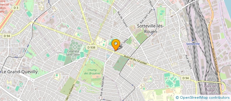 localisation de l'entreprise LG BATIMENT  SOTTEVILLE-LES-ROUEN