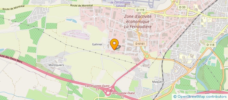 localisation de l'entreprise LG CARCASSONNE AUTOMOBILES  CARCASSONNE