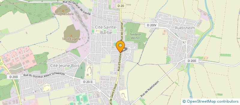 localisation de l'entreprise LG COIFFURE  WITTENHEIM