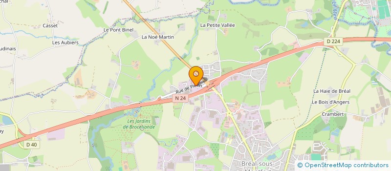 localisation de l'entreprise LG COLIS à BREAL-SOUS-MONTFORT