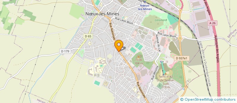 localisation de l'entreprise LG CONFECTION  NUX-LES-MINES