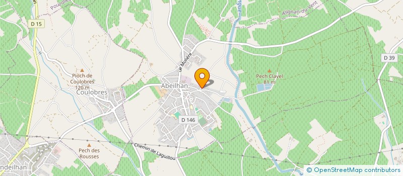 localisation de l'entreprise LG CONSTRUCTION  ABEILHAN