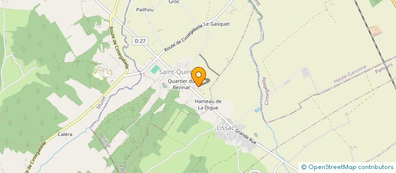 localisation de l'entreprise LG CONSTRUCTIONS à SAINT-QUIRC