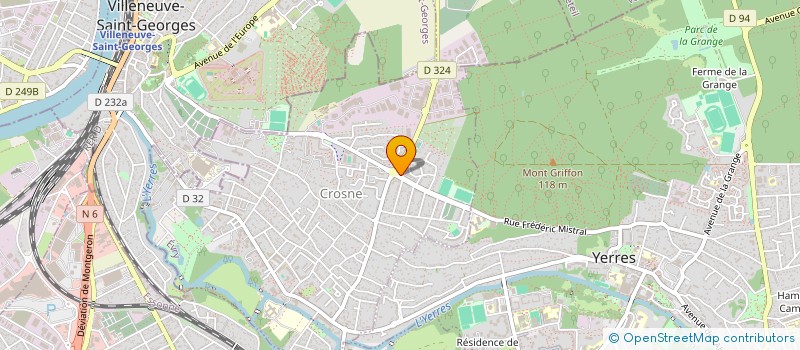 localisation de l'entreprise LG COUFFURE  CROSNE