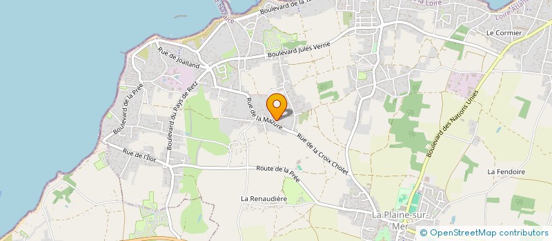 localisation de l'entreprise LG CREATION à LA PLAINE-SUR-MER