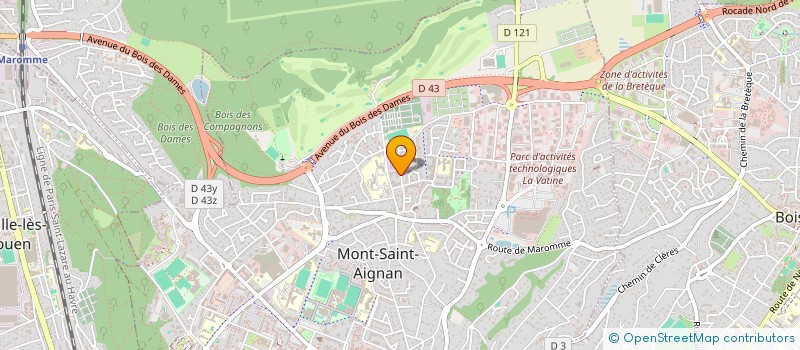 localisation de l'entreprise LG DESIGN  MONT-SAINT-AIGNAN