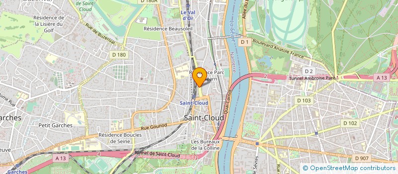 localisation de l'entreprise LG DEV HOLDING à SAINT-CLOUD