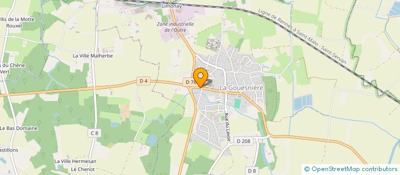 localisation de l'entreprise LG DISTRIBUTION  LA GOUESNIERE