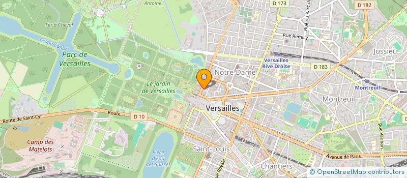localisation de l'entreprise LG DISTRIPHARMA à VERSAILLES