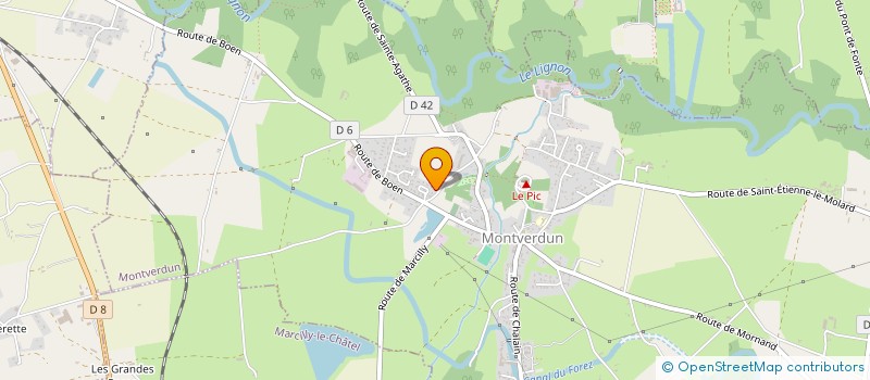localisation de l'entreprise LG ELECTRICITE GENERALE PLAQUISTE à MONTVERDUN