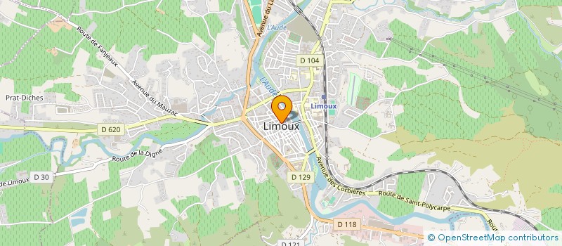 localisation de l'entreprise LG ET DEL VALS TRAITEUR LIMOUXIN  LIMOUX