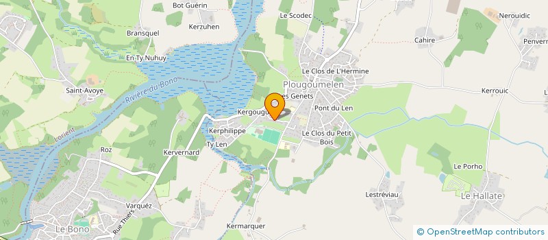 localisation de l'entreprise LG EVENTS  PLOUGOUMELEN