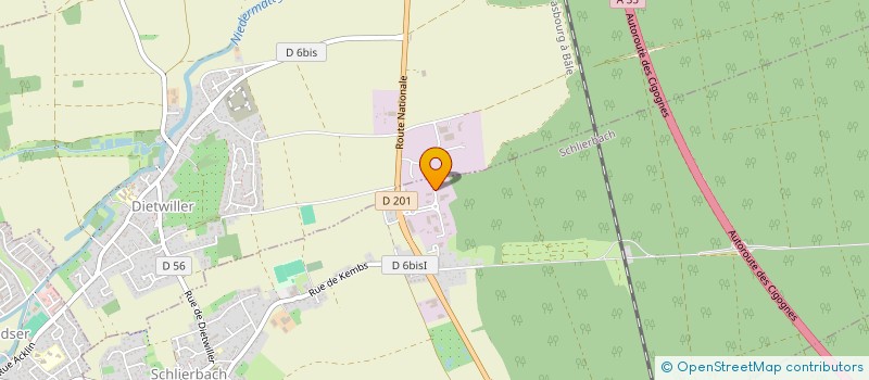 localisation de l'entreprise LG FERMETURE  DIETWILLER