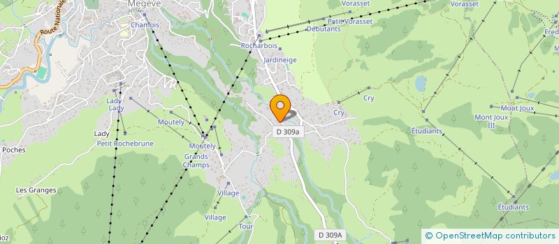 localisation de l'entreprise LG FINANCE ET INVESTISSEMENT  MEGEVE