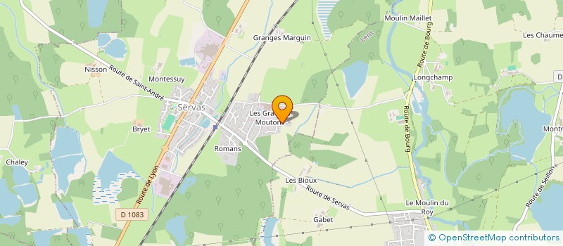 localisation de l'entreprise LG FLUIDES  SERVAS