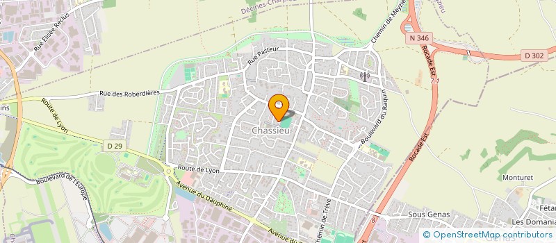 localisation de l'entreprise LG FONCIER IMMO  CHASSIEU