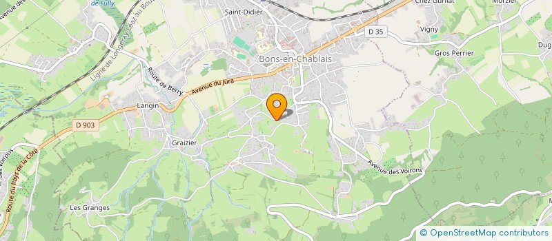 localisation de l'entreprise LG FROID SARL à BONS-EN-CHABLAIS