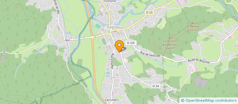 localisation de l'entreprise LG GARAGE  VAGNEY