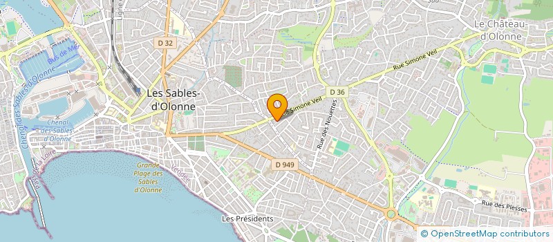 localisation de l'entreprise LG GROUPE à LES SABLES-D'OLONNE