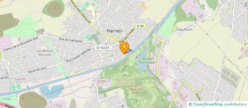 localisation de l'entreprise LG HABITAT  HARNES