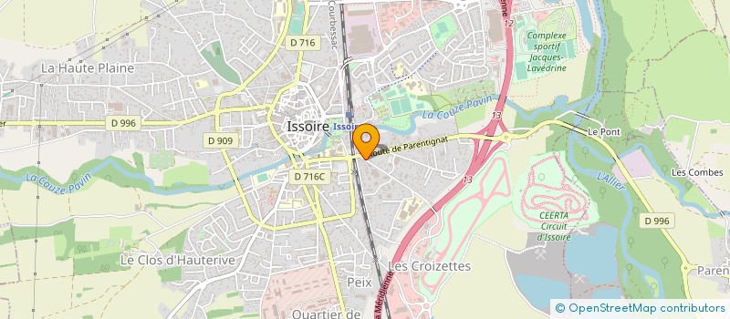 localisation de l'entreprise LG HABITATION  ISSOIRE