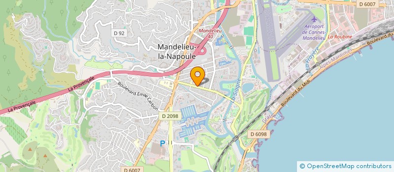 localisation de l'entreprise LG HOME DESIGN  MANDELIEU-LA-NAPOULE