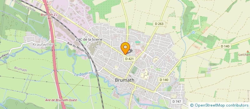 localisation de l'entreprise LG IMMO  BRUMATH