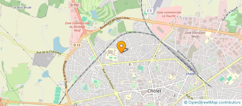 localisation de l'entreprise LG IMMO à CHOLET