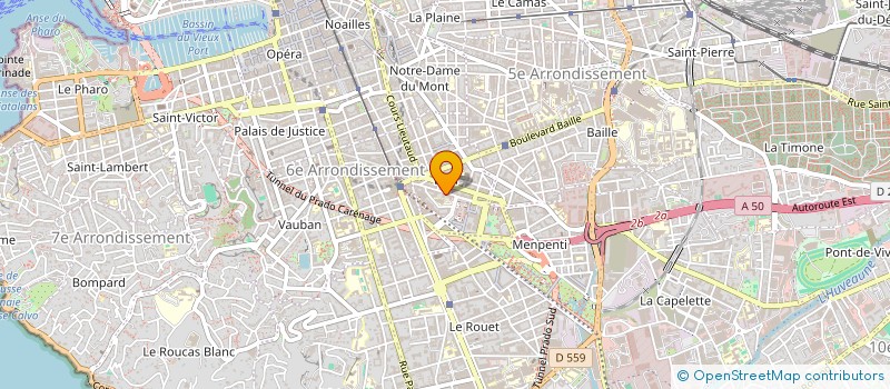 localisation de l'entreprise LG IMMO à MARSEILLE