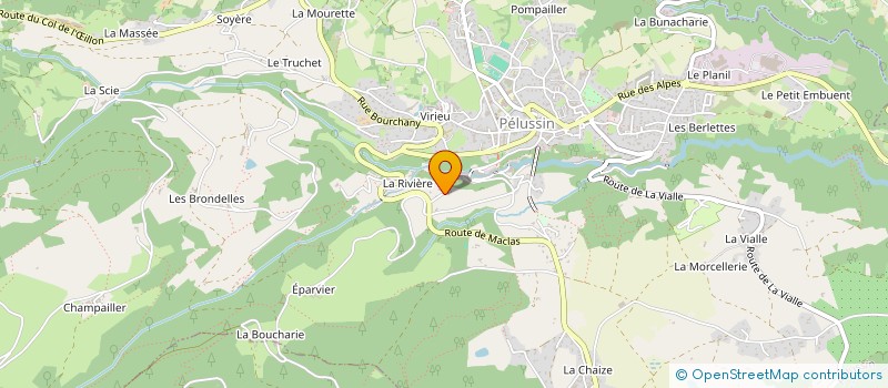 localisation de l'entreprise LG IMMO  PELUSSIN