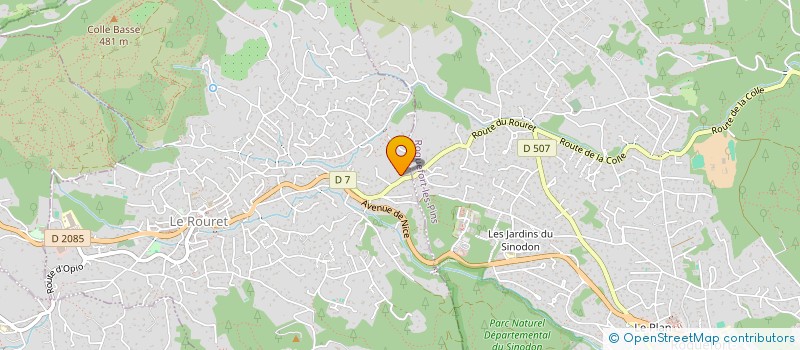 localisation de l'entreprise LG IMMO  LE ROURET