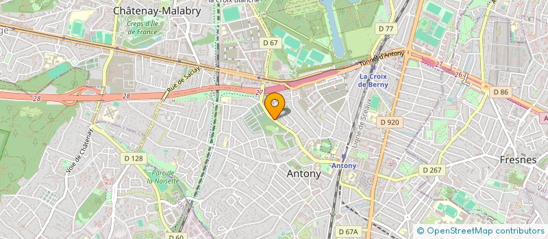localisation de l'entreprise LG IMMO à ANTONY