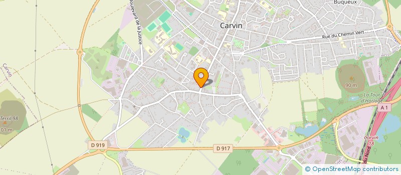 localisation de l'entreprise LG IMMO DE L'EGALITE  CARVIN