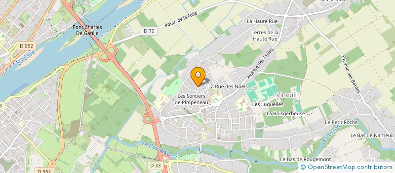 localisation de l'entreprise LG IMMO VAL DE LOIRE  VINEUIL