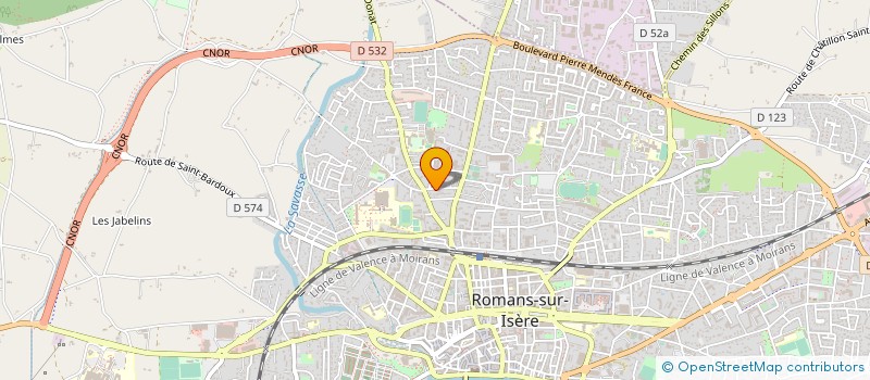 localisation de l'entreprise LG INFORMATIQUE SARL à ROMANS-SUR-ISERE