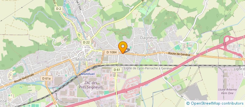 localisation de l'entreprise LG INVEST à DAGNEUX